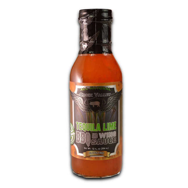 Croix Valley Tequila Lime BBQ &amp; Wing Sauce 12 oz