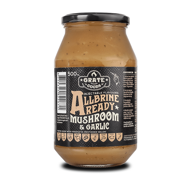 Reiben Sie Goods All Brine Mushroom &amp; Garlic 475 ml