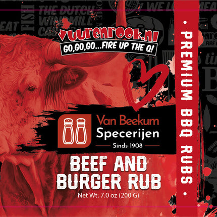 Vuur&Rook Beef And Burger Rub 200 gram