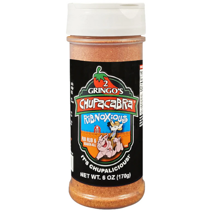 2 Gringos Chupacabra Ribnoxious BBQ Rub 6 oz