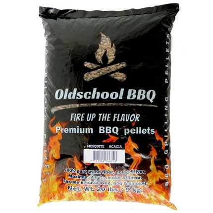 Oldschool BBQ Mesquite / Akazienpellets 9 kg