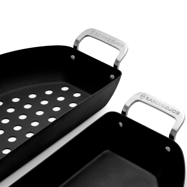 Kamado Joe Karbon Steel Half Moon Pan Set