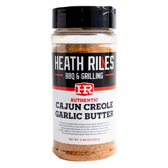 Heath Riles BBQ Cajun Creole Knoblauchbutter BBQ Rub 11,5 oz