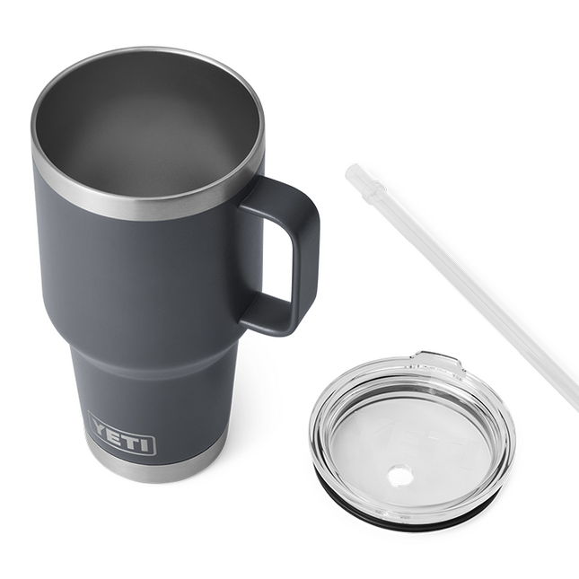 Yeti Rambler Strohbecher, 900 ml, Anthrazit