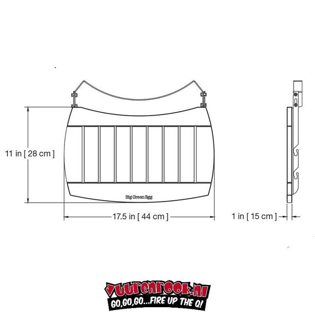 Big Green Egg Egg Mates Medium aus Akazienholz