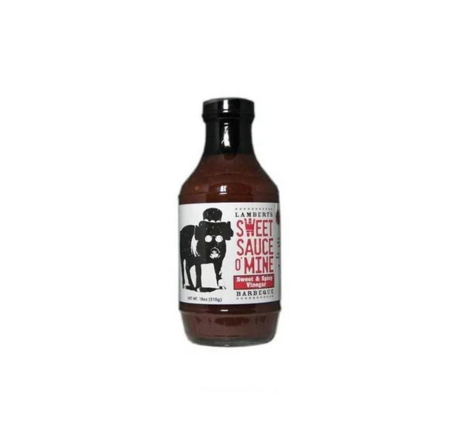 Lambert's Sweet Swine o Mine Sweet & Spicy Vinegar BBQ Sauce 18oz