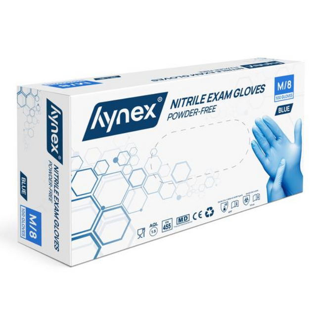 Hynex Nitrile Gloves Xtra Strong Blue 100 pieces Medium