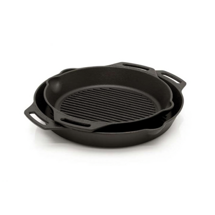 Petromax Cast Iron Grill Skillet 30cm met Twee Handvaten