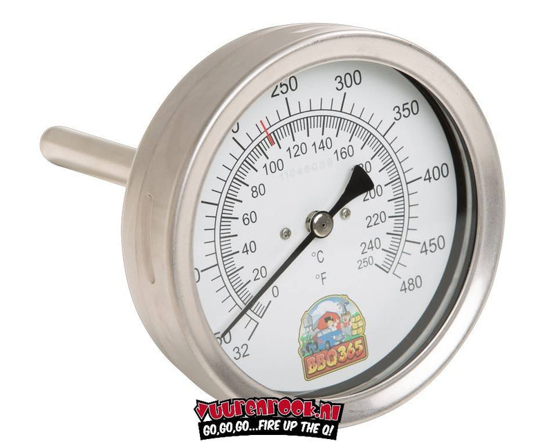 Vuur & Rook / BBQ365 Edelstahl-Thermometer 150 mm