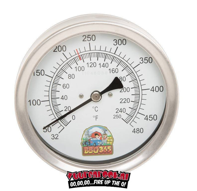 Vuur&Rook / BBQ365 RVS Thermometer 150mm