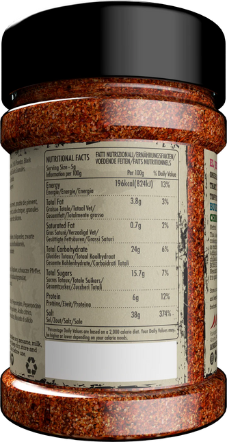 Angus&Oink (Rub Me) El Jefe Chilli x Lime Seasoning 210 gram