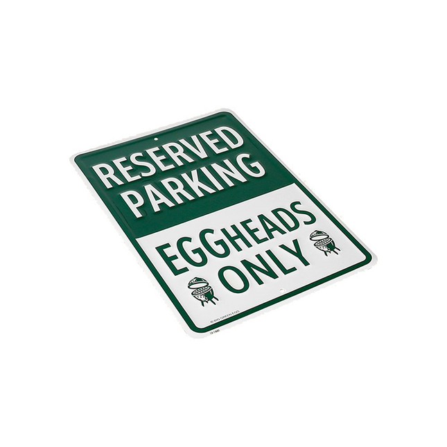 Big Green Egg Parking Sign Eggheads Only