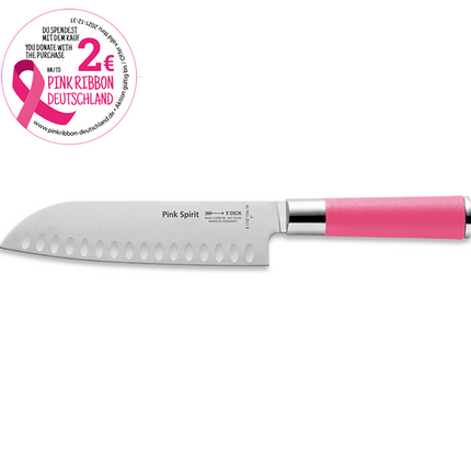 F-Dick Pink Spirit Santoku Gewelfd 18 cm