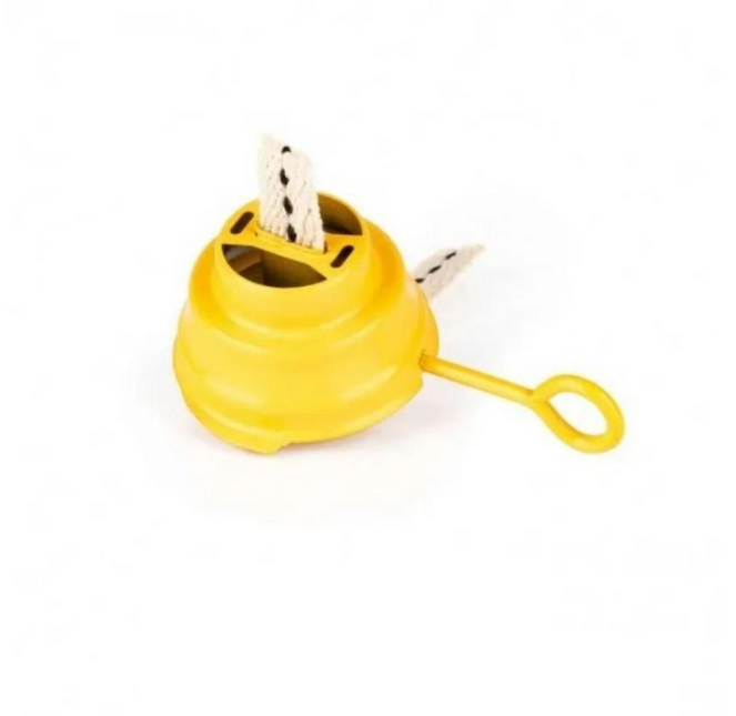 Colored Burner with Pit Feuerhand 276 Yellow