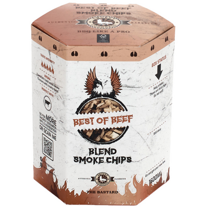 Smokey Goodness Best of Beef Smoke Chips Mischung aus Hickory, Eiche und Olive, 1600 ml