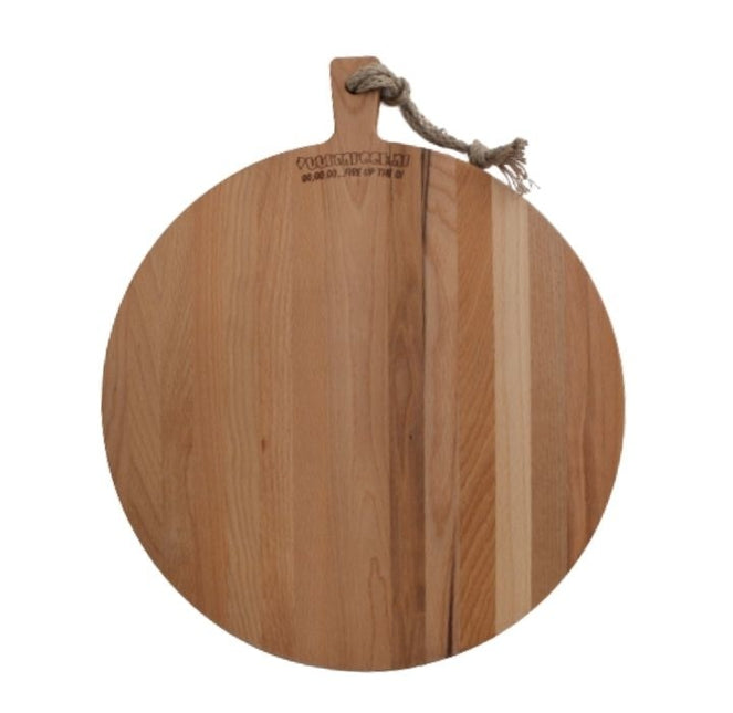 Pure Wood Beech Wooden Serving Board Round 42 x 2 cm