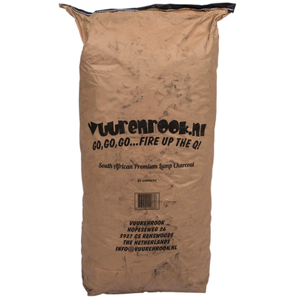 Vuur&Rook South African Premium Lump Charcoal 100% Black Wattle by Dammers 10 kg