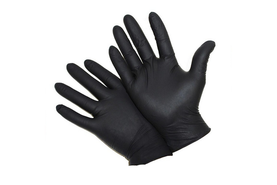 Vuur&amp;Rook Nitrile Gloves Xtra Strong Black 100 pieces Xlarge