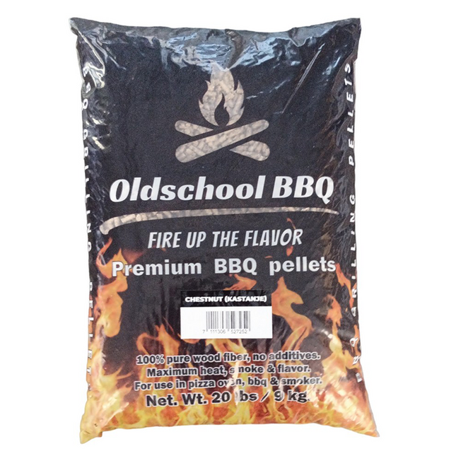 Oldschool Kastanje BBQ Pellets 9 kg