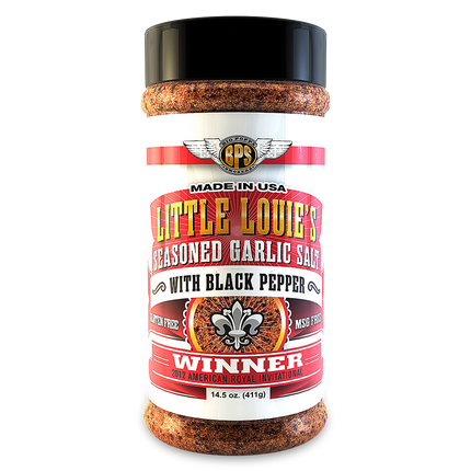 Big Poppa Smokers Little Louie's Garlic Seasoned Salt with Pepper (Beef / Brisket Rub) 14oz