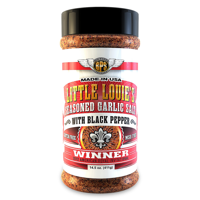 Big Poppa Smokers Little Louie's Garlic Seasoned Salt with Pepper (Beef / Brisket Rub) 14oz