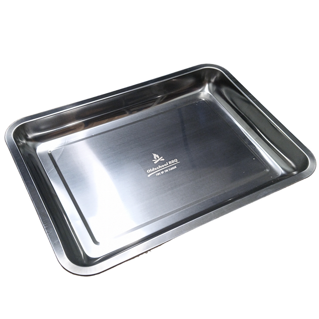 Oldschool BBQ Stainless Steel BBQ Bowl Medium 35.5 x 26.5 cm