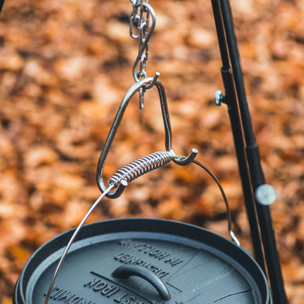 Der Windmill Dutch Oven Haken aus Edelstahl