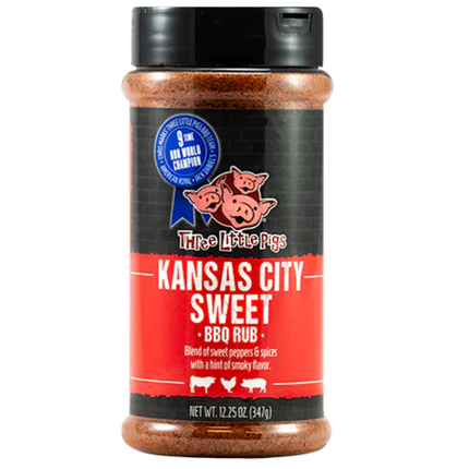 Three Little Pigs Kansas City Sweet BBQ Rub 6.28oz