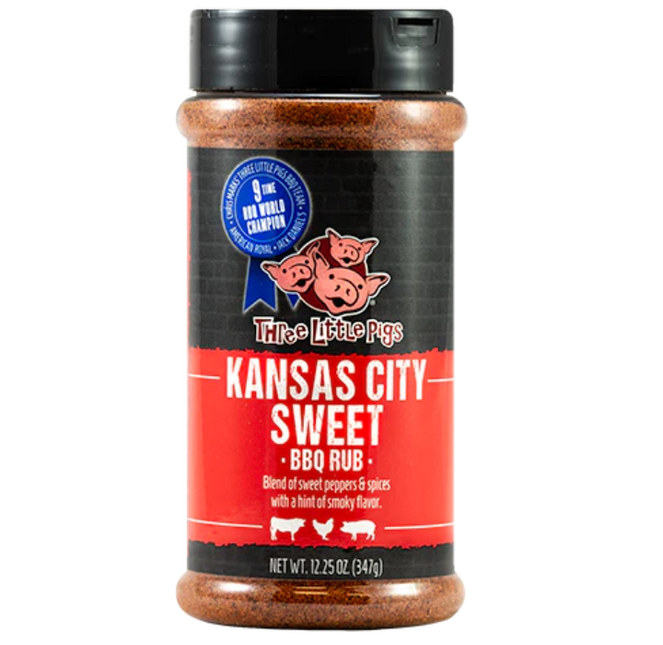 Three Little Pigs Kansas City Sweet BBQ Rub 6.28oz