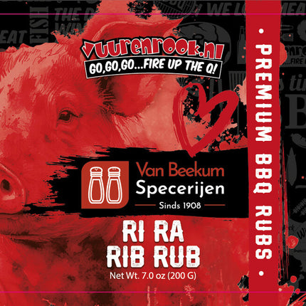 Vuur&Rook Ri Ra Rib Rub 200 gram