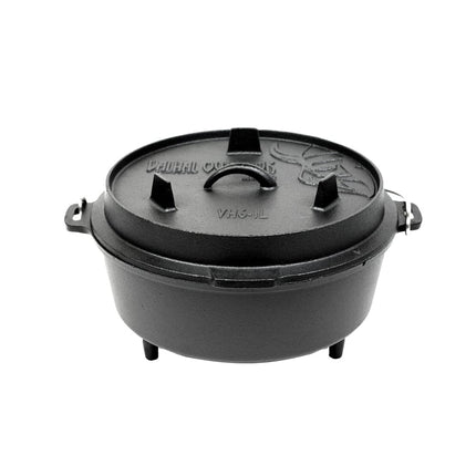 Valhal Outdoor Dutch Oven 8 quarts / 8 liters with feet