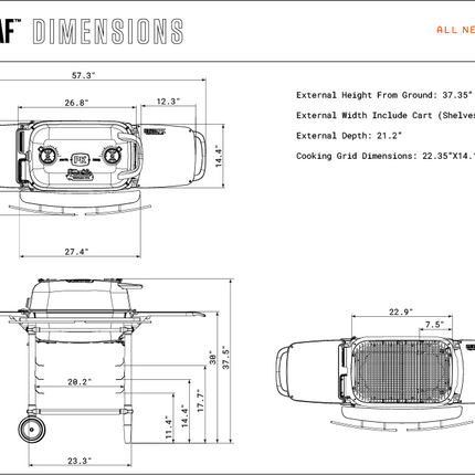 The Original PK300AF Grill&Smoker Graphite Franklin Edition