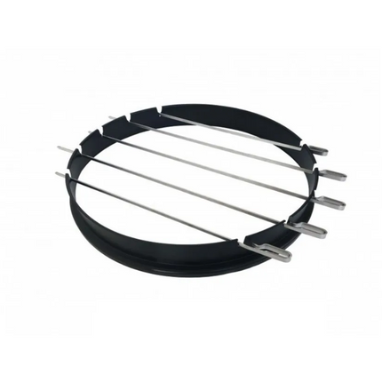 BBQ Rotisserie Ring 57cm with Skewers Set