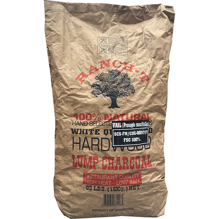 Ranch T White Quebracho Restaurant Lump Charcoal 15 kg