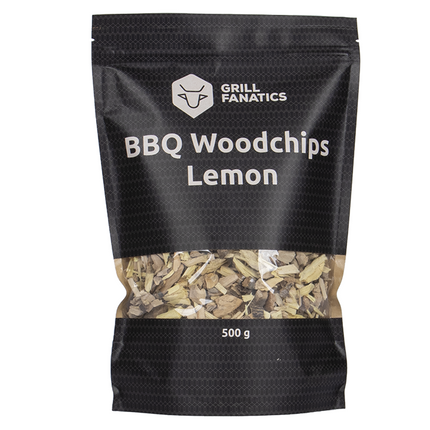 Grill Fanatics BBQ Wood Chips Zitrone 500 Gramm