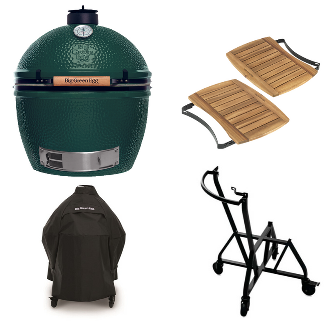 Big Green Egg XLarge + Integgrated Nest + Handler + Mates  + Cover