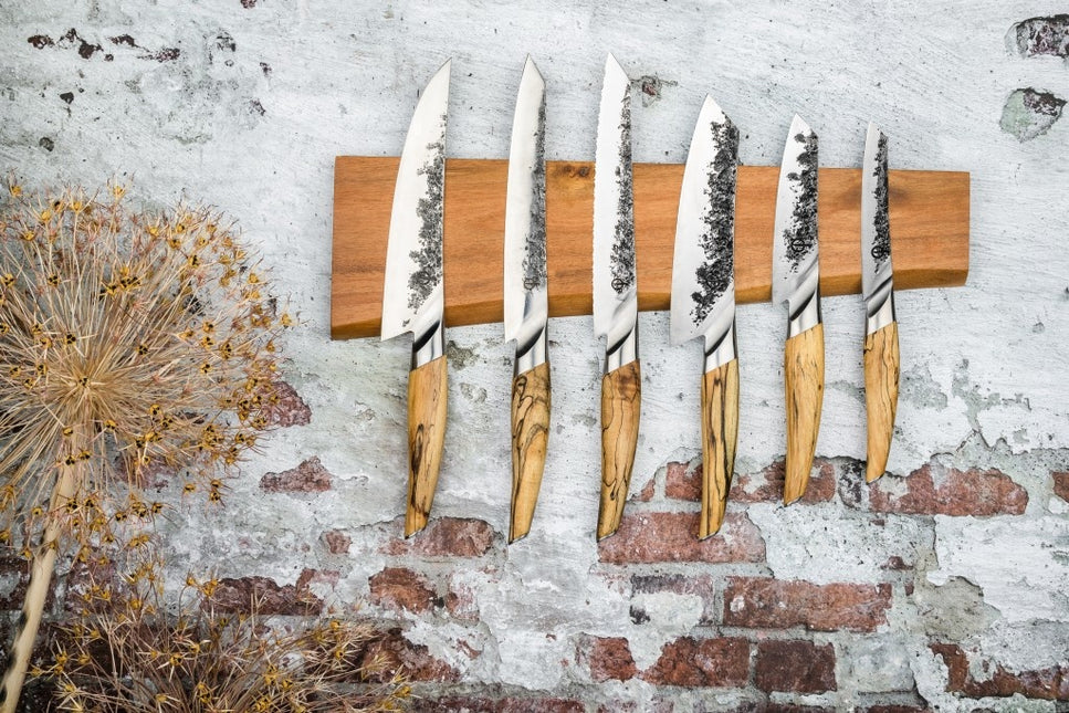 Laguiole Magnetic Knife Rack Natural Acacia