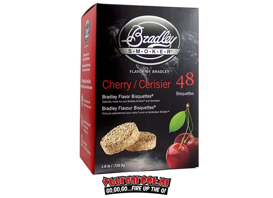 Bradley Smoker Kersen Bisquetten 48 st.