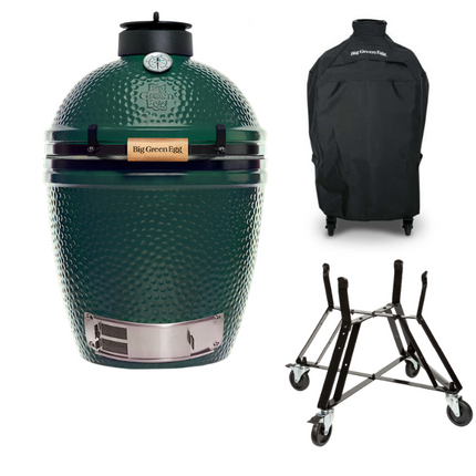 Big Green Egg Medium + Nest + Cover