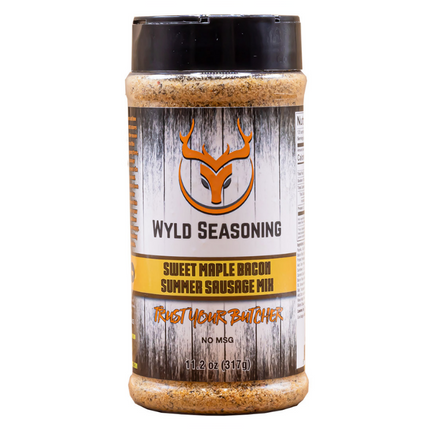 Butcher BBQ Wyld Seasoning Sweet Maple Bacon Summer Sausage Mix 11.2 oz