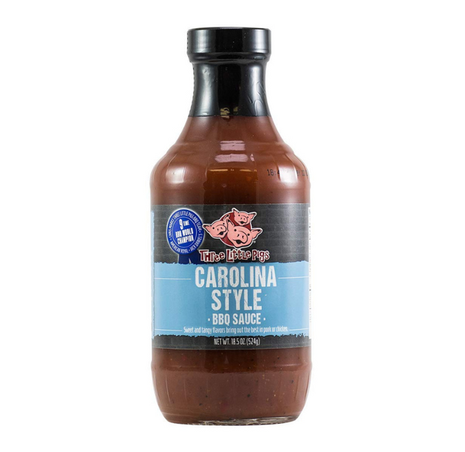 Three Little Pigs Carolina Style BBQ Sauce 18.5oz