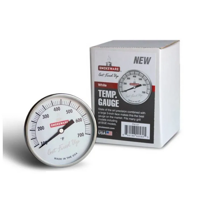 Smokeware-Edelstahl-Thermometer, weiß, °F, 82 mm