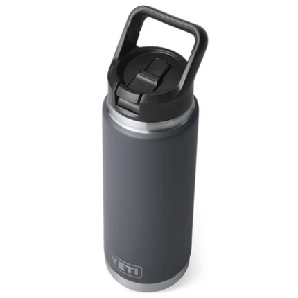 Yeti Rambler 26 Oz Straw Bottle Charcoal