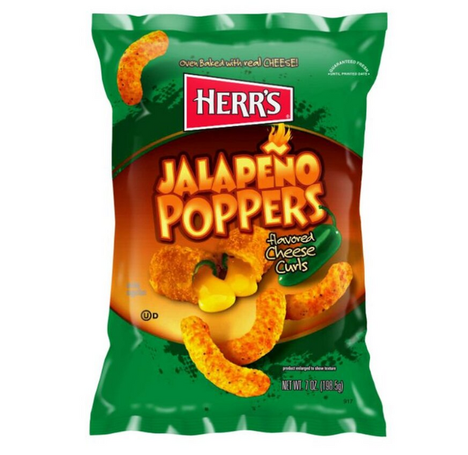 Herr's Jalapeño Cheese Curls 200 gram