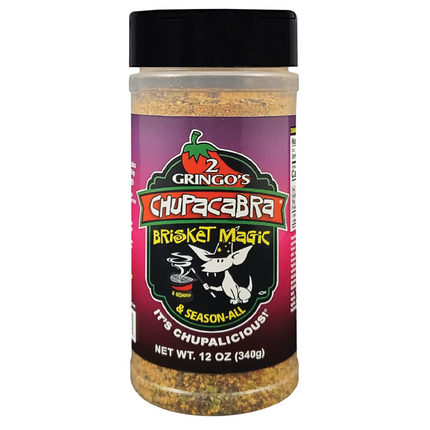 2 Gringos Chupacabra „Brisket Magic &amp; Season-All“ BBQ Rub 12oz