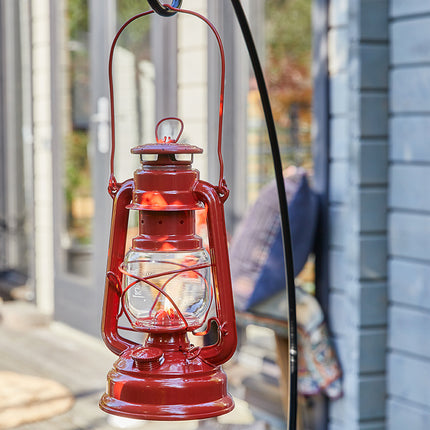 Original Feuerhand Storm Lantern Stone Red