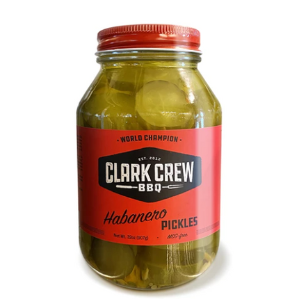 Clark Crew Habanero Pickles 32 oz