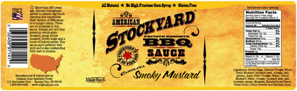 Stockyard Smoky Sweet BBQ Sauce 12.5oz