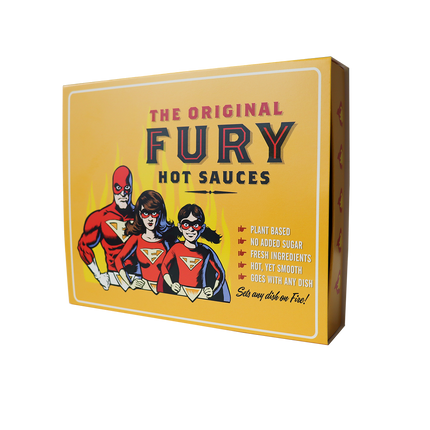 Die Original Fury Hot Sauces-Geschenkbox