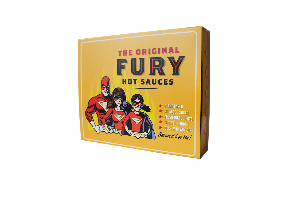 The Original Fury Hot Sauces Giftbox